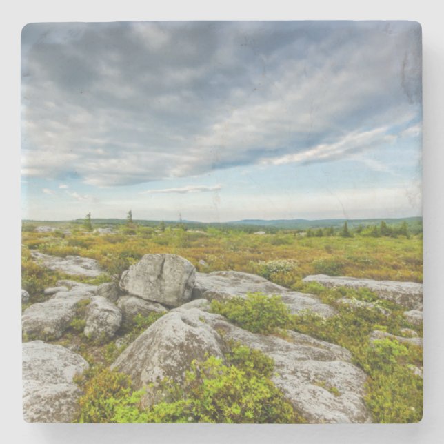 USA, West Virginia, Davis. Landschaft in Dolly Steinuntersetzer (Vorderseite)