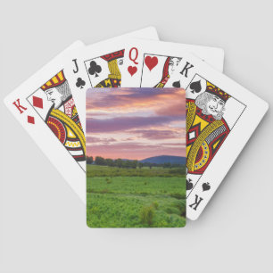USA, West Virginia, Davis.Landschaft Spielkarten