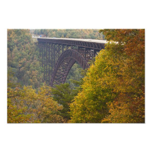 USA, West Virginia, Fayetteville. New River Fotodruck