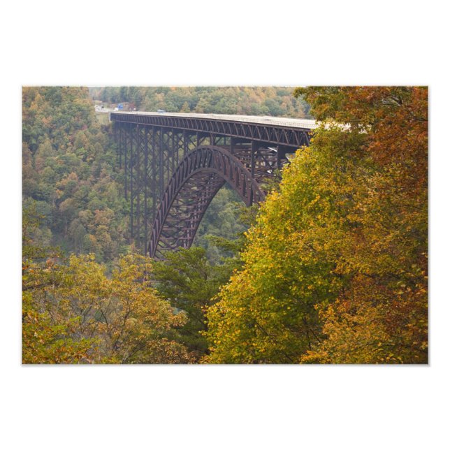 USA, West Virginia, Fayetteville. New River Fotodruck (Vorne)