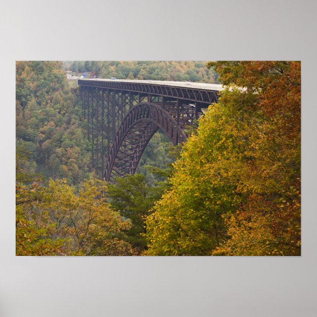 USA, West Virginia, Fayetteville. New River Poster (Vorne)