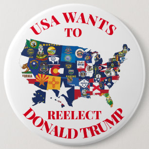 USA will zum Neugewählten Donald Trump Button