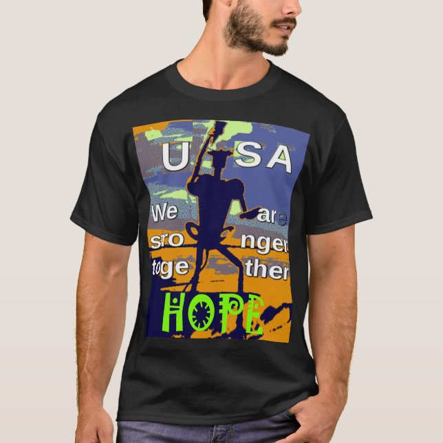 USA Wir können gemeinsam besser werden T-Shirt (Vorderseite)