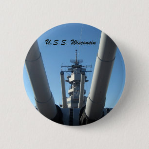 USA WIsconsin Button