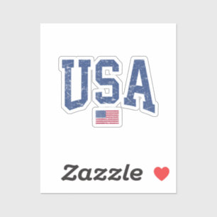 USA Women Men Kids Patriotic American Flag Distles Aufkleber