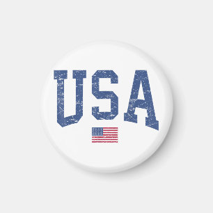 USA Women Men Kids Patriotic American Flag Distles Magnet