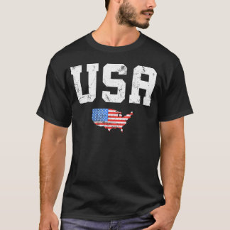 USA Women Men Patriotic American Flag 4. Juli T-Shirt