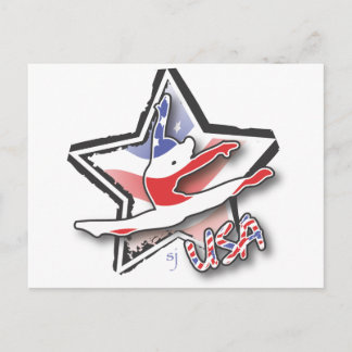 USA Women's Gymnastics Postkarte