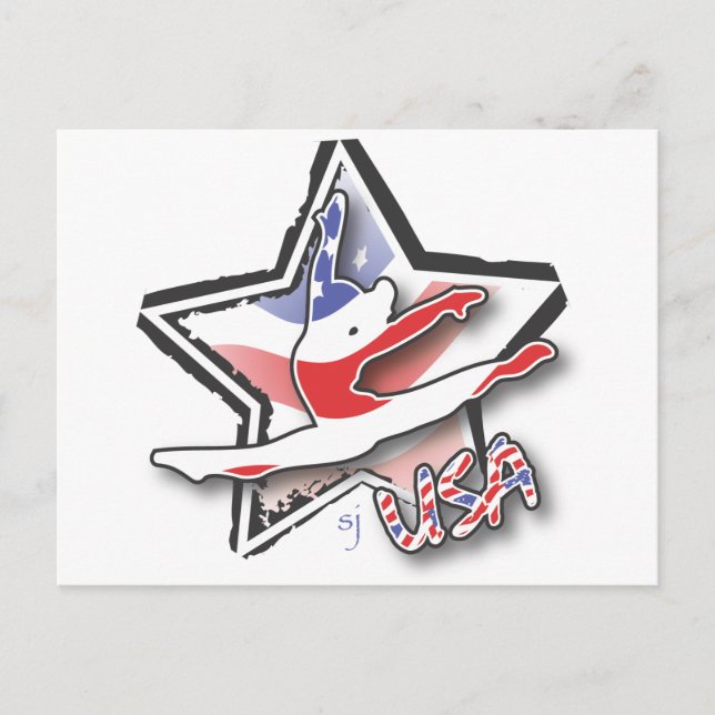 USA Women's Gymnastics Postkarte (Vorderseite)