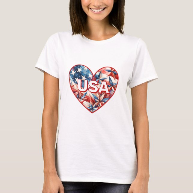 USA Womens T - Shirt (Vorderseite)