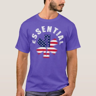 USA Worker EMT Nurse First Responders T-Shirt