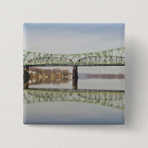 USA, WV, Parkersburg. Parkersburg-Belpre Button