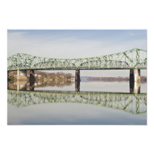 USA, WV, Parkersburg. Parkersburg-Belpre Fotodruck
