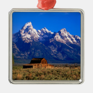 USA, Wyoming, Grand Teton National Park, Morgen Ornament Aus Metall