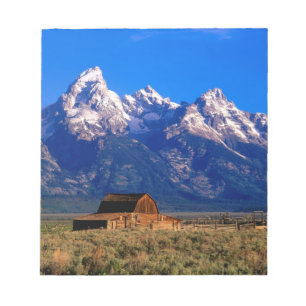 USA, Wyoming, Grand-Teton-Nationalpark, Morgen Notizblock