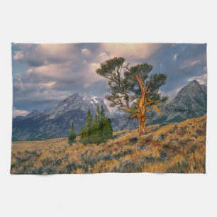 USA, Wyoming, Grand Teton NP. Sonnenaufgang begrüß Handtuch