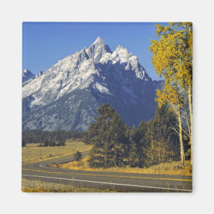 USA, Wyoming, Grand Teton NP. Teton Parkway Magnet