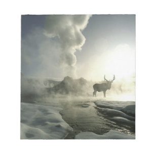 USA, Wyoming, Yellowstone-Nationalpark. Sonnenaufg Notizblock