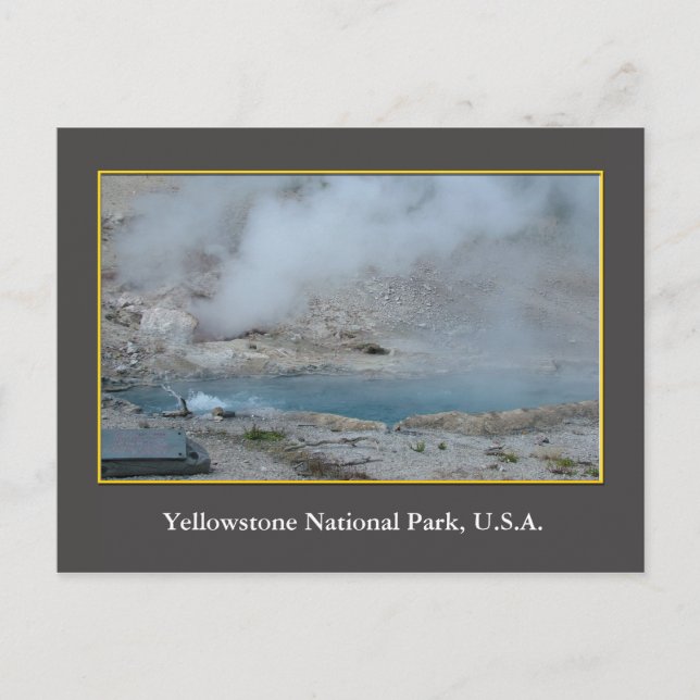 USA Yellowstone Nationalpark Postkarte (Vorderseite)