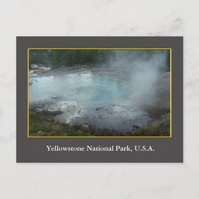 USA Yellowstone Nationalpark Postkarte (Vorderseite)
