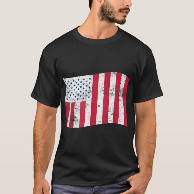 USA Zivile Flagge von Peacetime American Patriot T-Shirt (Vorderseite)