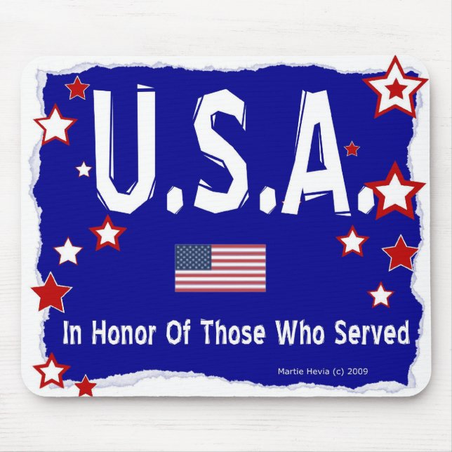 USA - zu Ehren - Mousepad (Vorne)