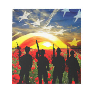 USA zu Ehren Notizblock