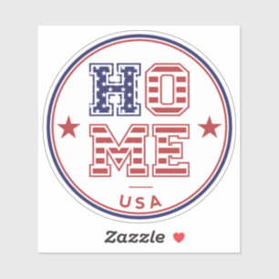 USA ZUHAUSE AUFKLEBER