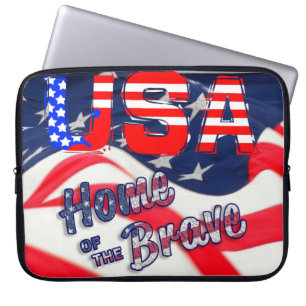 USA Zuhause der Brave Laptopschutzhülle
