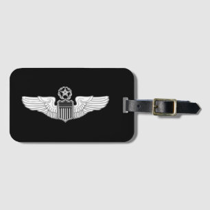 USAF Aircrew Command Pilot Wings Luggage Tag Gepäckanhänger