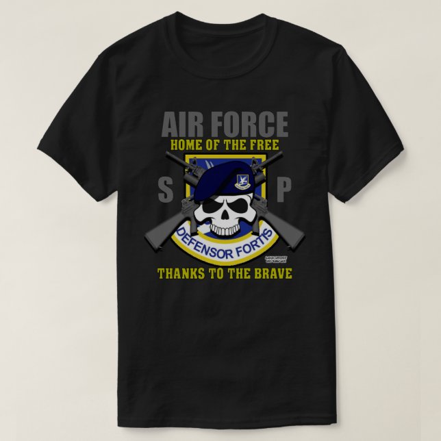USAF-Sicherheitskräfte - Sicherheitspolizei Vetera T-Shirt (Design vorne)