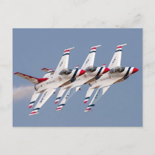 USAF Thunderbird F-16 Postkarte