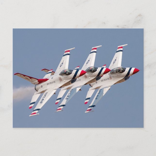 USAF Thunderbird F-16 Postkarte (Vorderseite)
