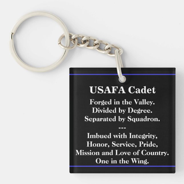 USAFA Kadett-Reise-Schlüsselkette Schlüsselanhänger (Vorderseite)