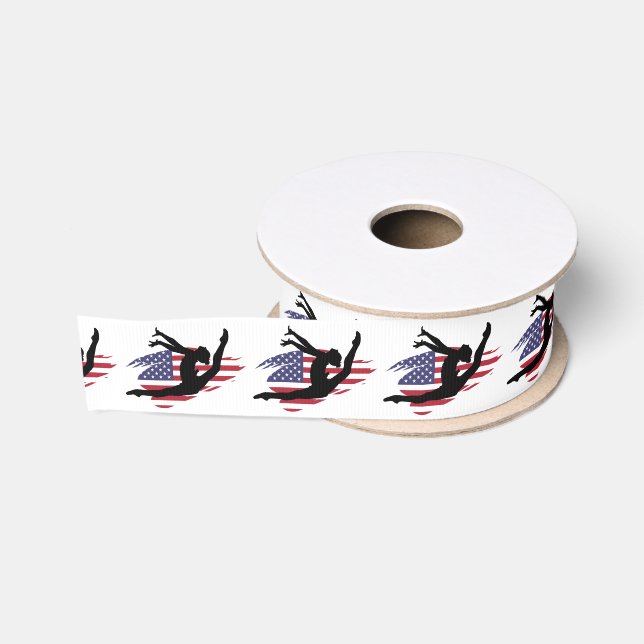 USAGymnast 1,5" Grosgrain-Band Ripsband (Spule)