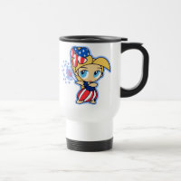 USAHula-blond, USAHulaBFirecracker Hula Girl-Tasse