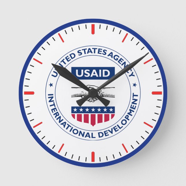 USAID RUNDE WANDUHR (Vorderseite)