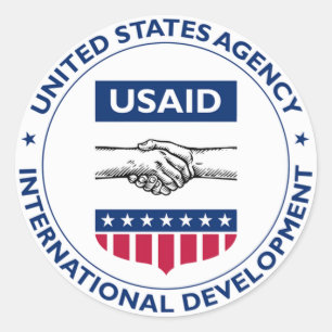 USAID RUNDER AUFKLEBER