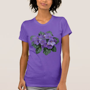 Usambaraveilchen-lila Garten-Blume T-Shirt