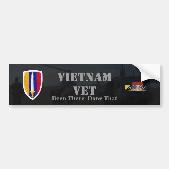 USARV Vietnam Nam War Patch Vets Bumper Sticker (Devant)