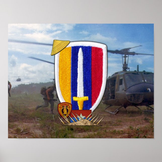 USARV Vietnam Nam War Vets Patch Poster (Vorne)