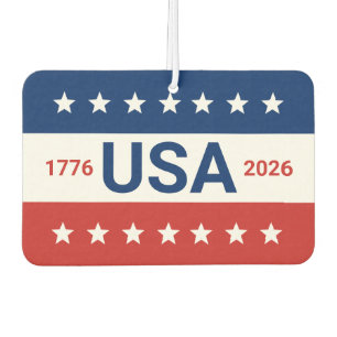 USA's 250. Jubiläum 1776 2026 Rot Weiß Blau Autolufterfrischer