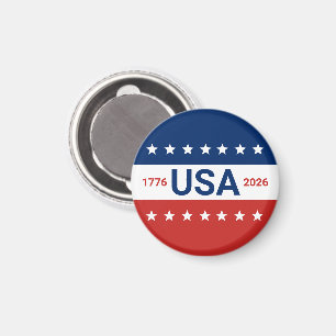 USA's 250. Jubiläum 1776 2026 Rot Weiß Blau Magnet