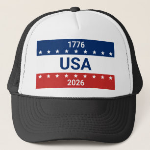 USA's 250. Jubiläum 1776 2026 Rot Weiß Blau Truckerkappe