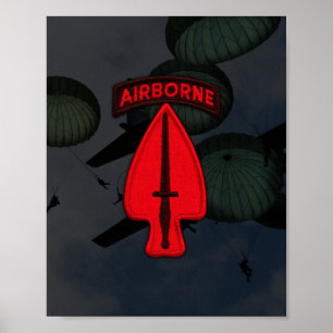 USASOC Special Ops USSOCOM Patch Drucken Poster