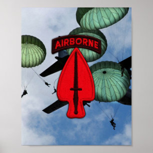 USASOC Special Ops USSOCOM Patch Drucken Poster