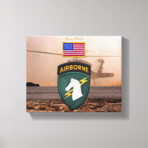 USASOC Special Ops veterans veterans veterans patc Leinwanddruck