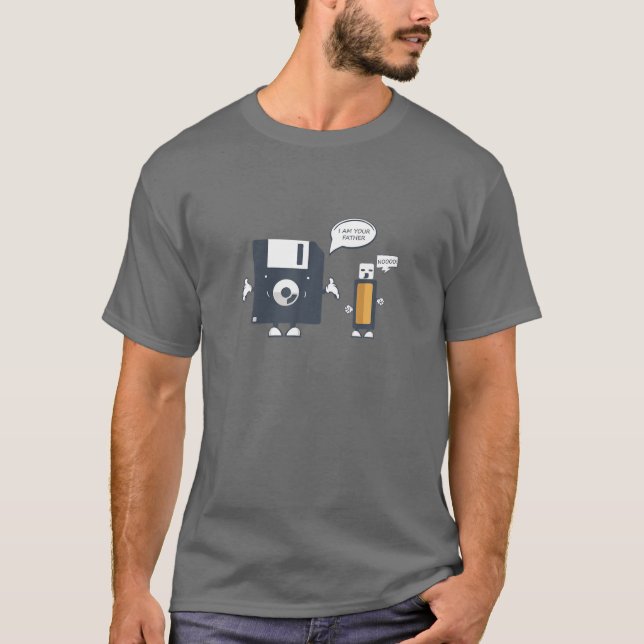 USB-Diskette Ich bin Ihr Vater T |Funny Nerd Gee T-Shirt (Vorderseite)