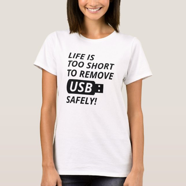 USB sicher entfernen T-Shirt (Vorderseite)