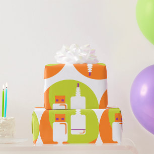 USB-Stecker-Symbol Geschenkpapier